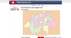 Desktop Screenshot of en.ville-suisse.ch