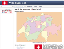 Tablet Screenshot of en.ville-suisse.ch